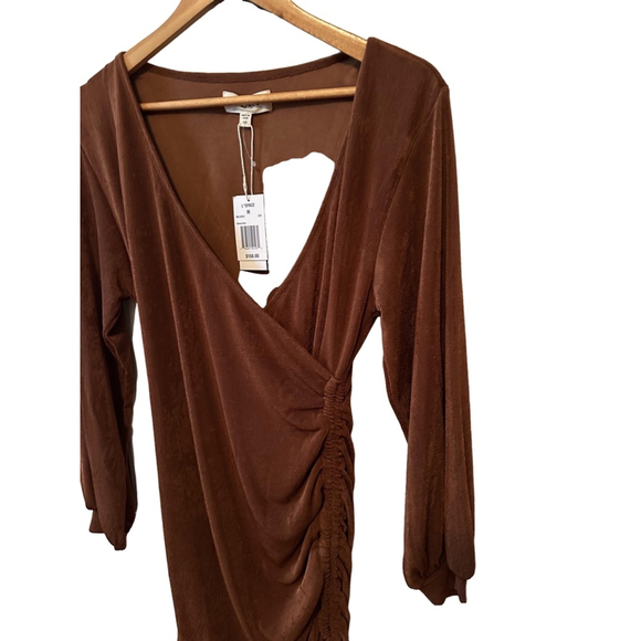 L’ Space Melissa Dress Coffee Brown NWT Size Medium - Picture 4 of 9